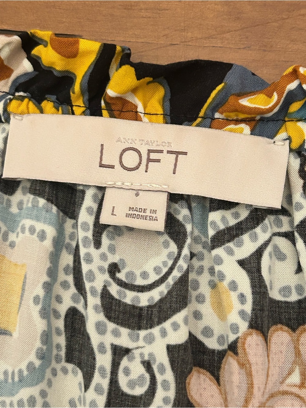LOFT Sleeveless Paisley Print Tiered Dress Size L - Picture 6 of 7